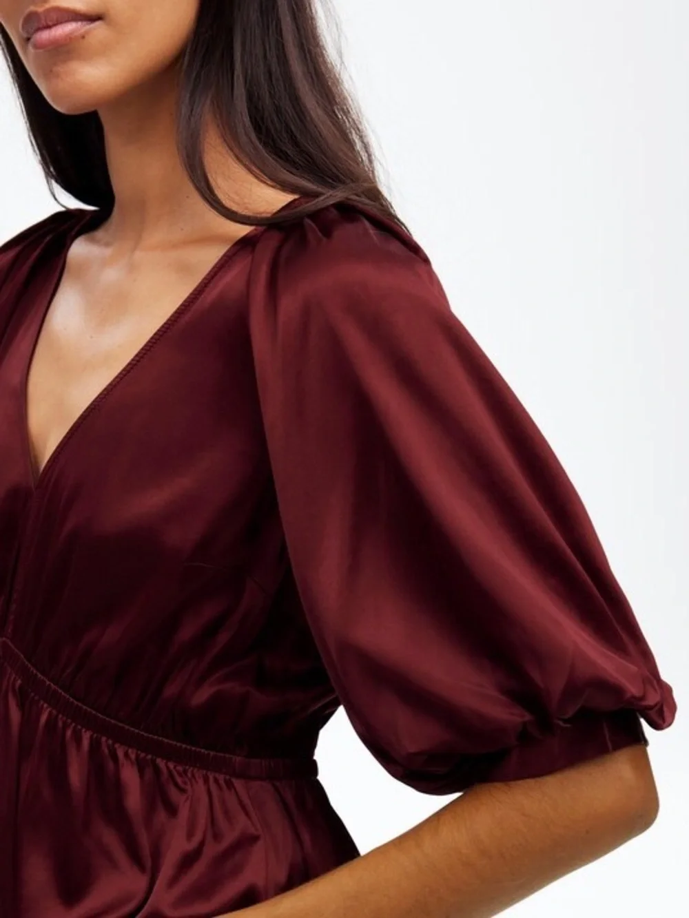 Madewell satin peasant